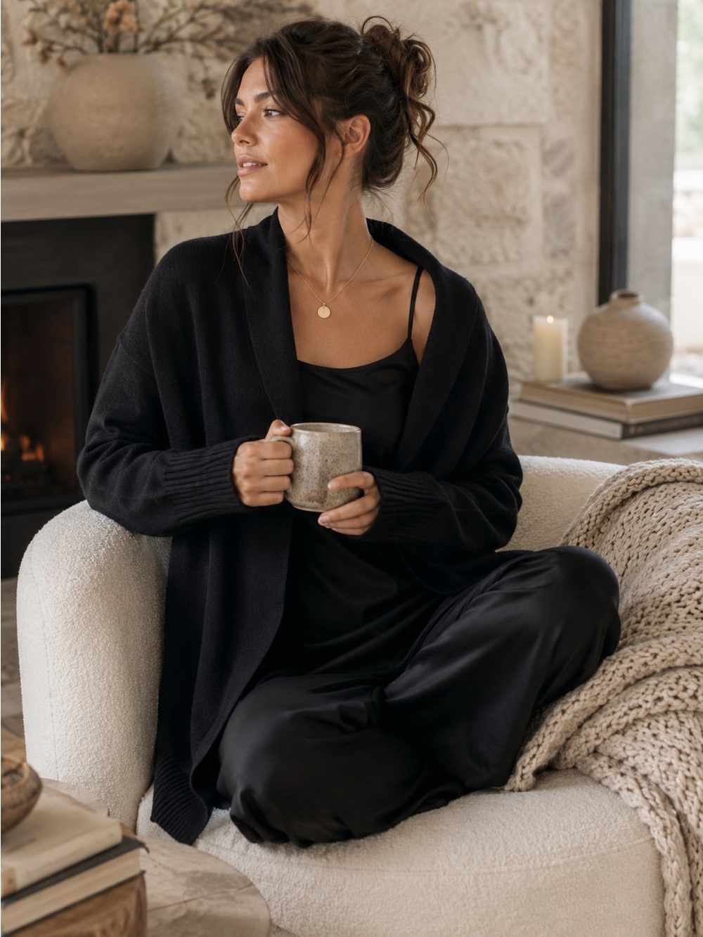 NEW Nordstrom Signature Open Front Cashmere Cardigan